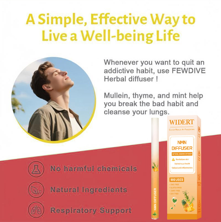 WIDERT Extra Strength Lung Cleanse Herbal Air Diffuser Pen - Pineapple