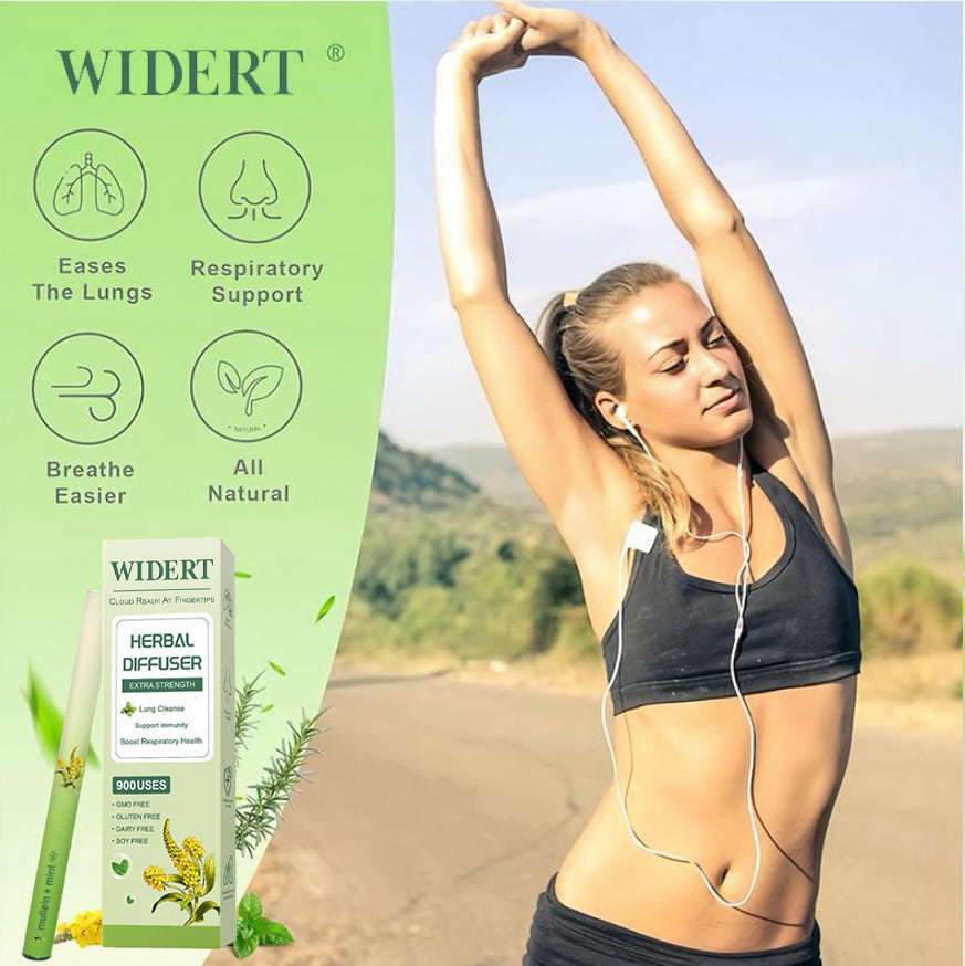 WIDERT Extra Strength Lung Cleanse Herbal Air Diffuser Pen - Mint
