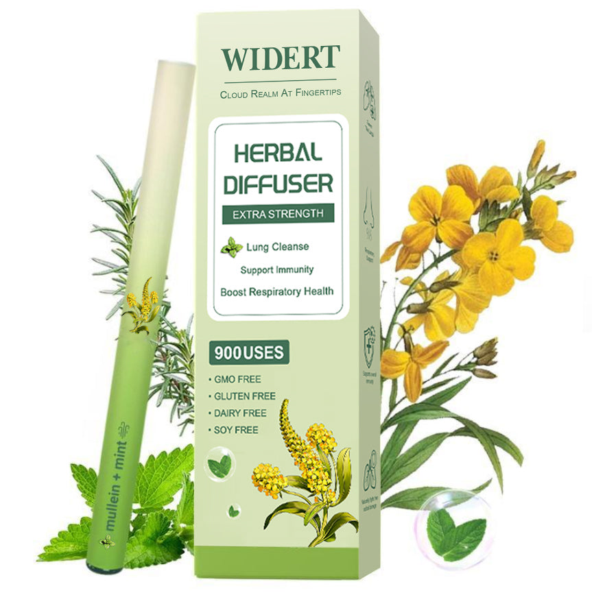 WIDERT Extra Strength Lung Cleanse Herbal Air Diffuser Pen - Mint