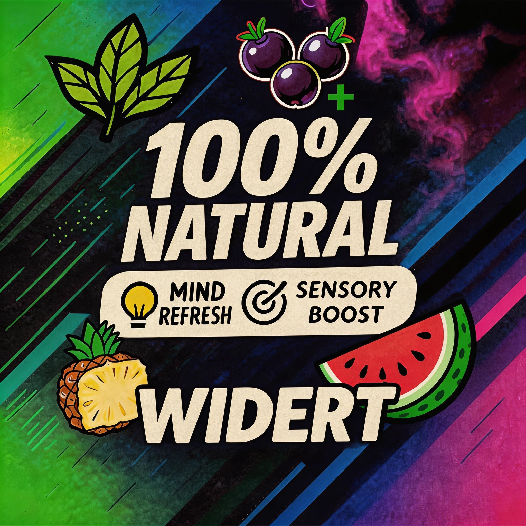 WIDERT Extra Strength Lung Cleanse Herbal Air Diffuser Pen - Berries